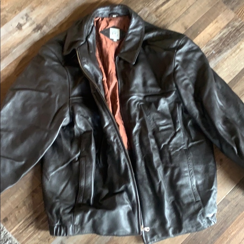 Field gear leather jacket